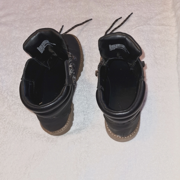 Wms Black lace up Tully boots - Picture 4 of 5